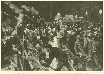 Landung in Dover bei schwerem Wetter, Rückkehr der Besucher der Pariser Ausstellung