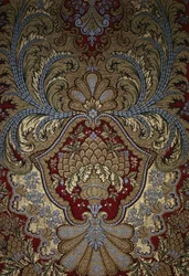 Dekoratives Detail aus einem Wandteppich, Schloss Versailles