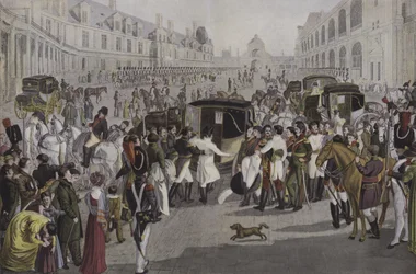 Abreise Napoleons aus Fontainebleau, 20. April 1814