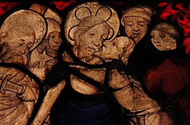 Detail aus dem Verrat durch Judas, ursprünglich aus der Kirche von Betton, Bretagne