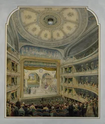 Entwurf für ein Theater, um 1860
