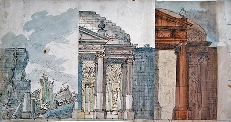 Entwurf für ein Opernset, spätes 18. Jahrhundert