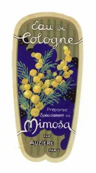 Eau de Cologne Etikett, Mimosa