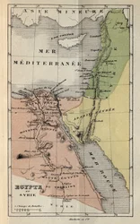 Ägypten und Syrien im 19. Jahrhundert - Gravur in „Histoire de France“ von Victor Duruy (1811-1894) - 1882