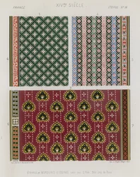 Bestickte Stoffe des 14. Jahrhunderts in Frankreich