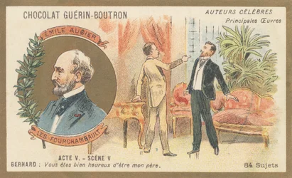 Emile Augier (1820-1889), französischer Dramatiker, Autor der Komödie in 5 Akten „Les Fourchambault“