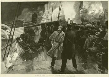 Auf dem Weg zur Ausstellung, Die Überquerung des Ärmelkanals