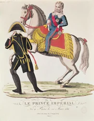 Reiterporträt von Napoleon II. (1811-32) König von Rom, April 1815