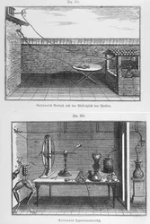 Experiment an Fröschen von Luigi Galvani (1737-98), spätes 18. Jahrhundert