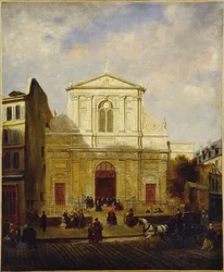 Fassade der Kirche Blancs-Manteaux