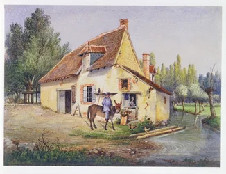 Bauernhof in der Region Epernay, ca. 1850