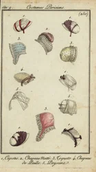 Modische Hüte von 1800