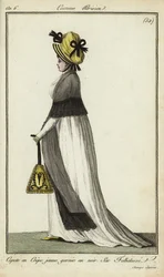 Modische Frau auf den Champs-Elysees