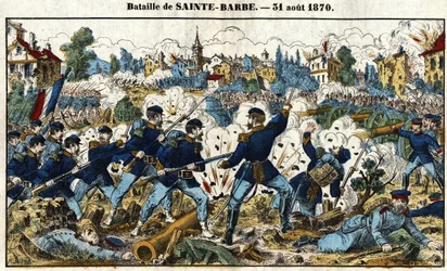 Französisch-Preußischer Krieg - Schlacht von Sainte-Barbe (Schlacht von Noisseville) 31. August