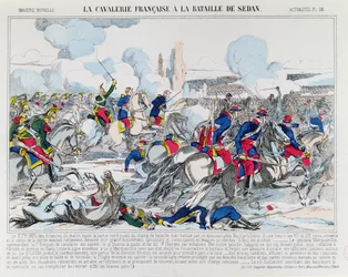 Französische Kavallerietruppen bei der Schlacht von Sedan, 1. September 1870