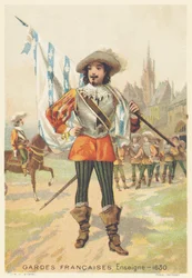 Französische Garde, Fähnrich im Jahr 1630 (Regiment d