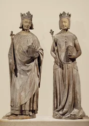 Französischer König Karl V. und Jeanne de Bourbon