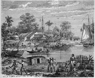 Französische Kolonie in Indien: Zähler von Yanaon, an der Mündung des Godavery