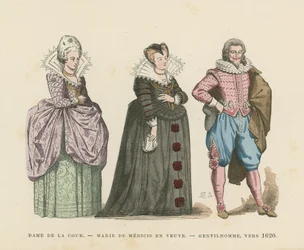 Französisches Kostüm, frühes 17. Jahrhundert