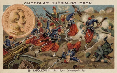 Französische Truppen bei der Belagerung von Sewastopol