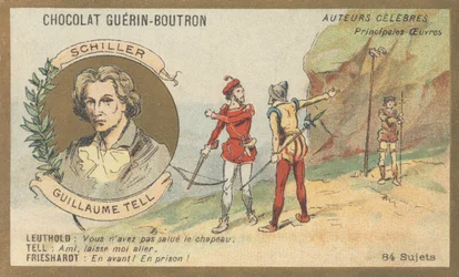 Friedrich von Schiller (1759-1805), deutscher Dichter, Dramatiker und Schriftsteller, Autor von „Wilhelm Tell“, Drama (1804)