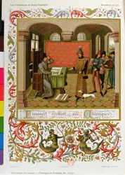 Froissart schreibt seine Chroniken (Faksimile von Ms. 5190)