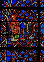 Aus Fenster w12, das Fenster des barmherzigen Samariters, ein Apostel