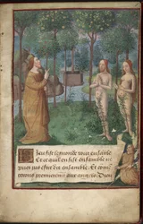 Garten Eden, Add MS 26667, f.1r, Chronique Universelle