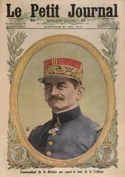 General Charles Mangin, Titelillustration aus Le Petit Journal, supplement illustre, 21. Mai 1916