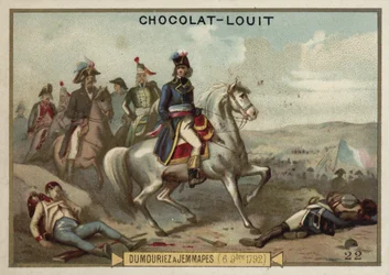 General Dumouriez in der Schlacht bei Jemappes, 6. November 1792