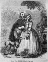 Henri IV (1553 - 1610) und Gabrielle d