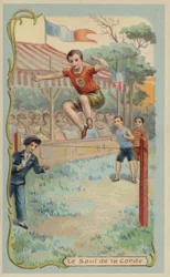 Hochsprung (Chromolithografie)