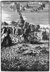 Island und Walfang, Illustration aus 