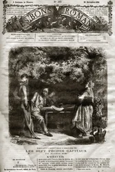 Illustration für den Roman von Eugène Sue 