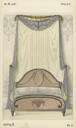 Illustration aus dem Innenarchitektur-Produktkatalog von A R & Cie, Frankreich