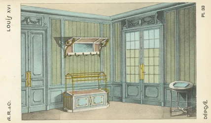 Illustration aus dem Innenarchitektur-Produktkatalog von A R & Cie, Frankreich