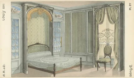 Illustration aus dem Innenarchitektur-Produktkatalog von A R & Cie, Frankreich