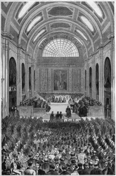 Einführung der Magistratur: Vereidigung am 3. November 1849 in Paris.