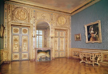 Innenansicht des Petit Salon, ca. 1660