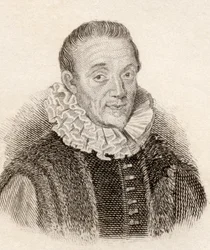 Jacques Auguste de Thou alias Thuanus, französischer Historiker, aus Crabbes Historical Dictionary, veröffentlicht 1825