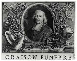 Jacques Benigne Bossuet (1627-1704), Frontispiz von Oraison Funebre von Bossuet