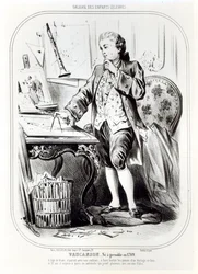 Jacques de Vaucanson als Kind, Illustration aus Galerie des Enfants Celebres, ca. 1850