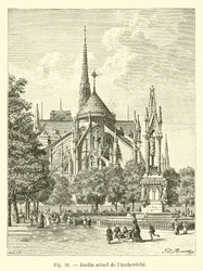 Heutiger Garten des Erzbischofspalastes