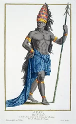 Jean, König des Kongo, graviert von Pierre Duflos (1742-1816), 1780