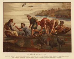 Jesus Christus und der wunderbare Fischfang