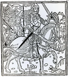 Johanna von Orleans, aus La Mer des Histoires, 1491