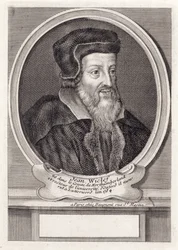 John Wycliffe, graviert von Daumont, Paris