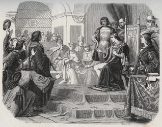 König Ludwig XII. wird am 14. Mai 1506 in den Generalstaaten von Tours zum Vater des Volkes ausgerufen