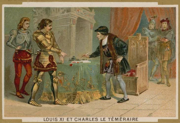 König Ludwig XI. von Frankreich und Karl der Kühne, Herzog von Burgund