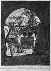 Koranschule im Schusterbasar, aus „La Terre Sainte“ von Victor Guérin, 1884